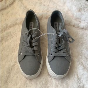 Brand New Grey Steve Madden Platform Tennis Shoes